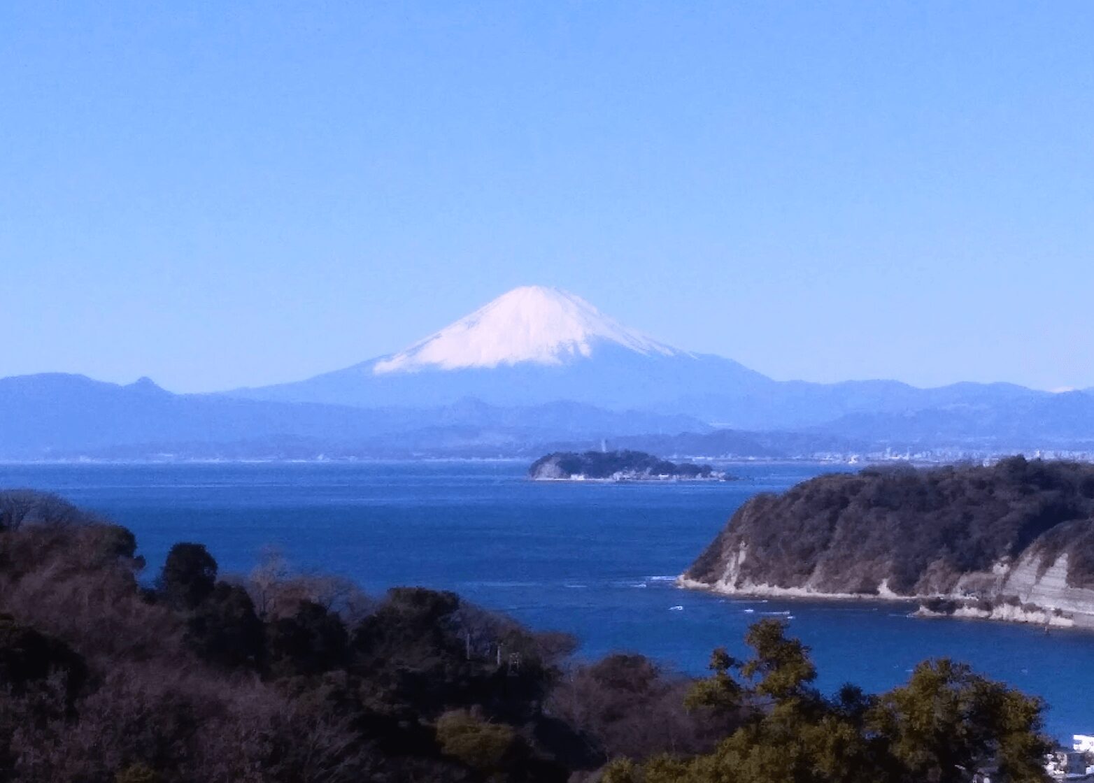 葉山から見る富士山